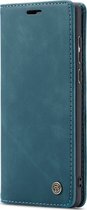 Huawei P40 Hoesje - Caseme - Serie - Kunstlederen Bookcase - Blauw - Hoesje Geschikt Voor Huawei P40
