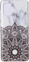 Samsung Galaxy A51 Hoesje - Mobigear - Marble Serie - TPU Backcover - Mandala - Hoesje Geschikt Voor Samsung Galaxy A51