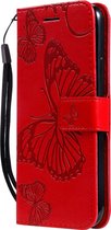 Mobigear Vlinder Bookcase Hoesje - Geschikt voor iPhone 11 Pro - Rood
