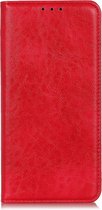 Xiaomi Mi A3 Hoesje - Mobigear - Cowboy Serie - Kunstlederen Bookcase - Rood - Hoesje Geschikt Voor Xiaomi Mi A3