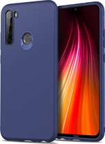 Lenuo TPU Backcover Hoesje - Geschikt voor Xiaomi Redmi Note 8 - Blauw