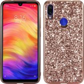 Xiaomi Redmi 7 Hoesje - Mobigear - Glitter Serie - Hard Kunststof Backcover - Roségoud - Hoesje Geschikt Voor Xiaomi Redmi 7