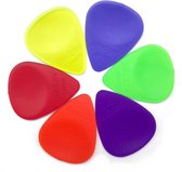 Wedgie Clear XL standaard plectrum SET 0.50mm-1.14mm 6-pack