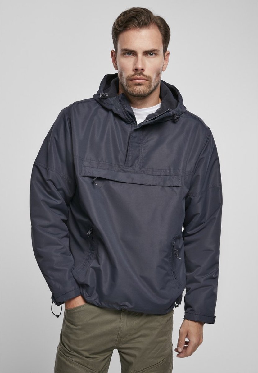 Brandit Fleece Windbreaker jacket Blauw