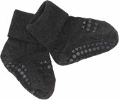 GoBabyGo - Wollen Sokken - Sokken - Dark Grey Melange 6-12 maanden