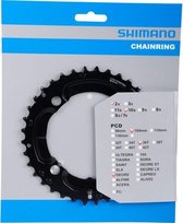 Shimano kettingblad Deore  10V 36T Y1RP98070 M617 zwart