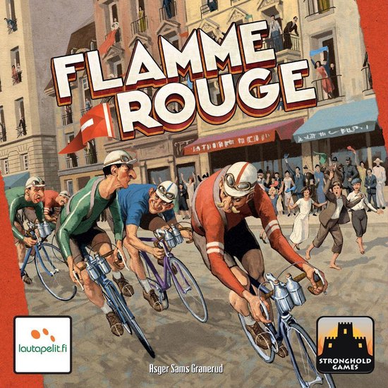 Boek: Flamme Rouge Engelstalig, Wielrenspel Lautapelit, geschreven door Lautapelit