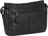 Mustang ® Palermo -  Schoudertas - Leer- Leather - 29x8x23cm - Zwart