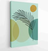 Abstract, art, autumn, background, boho, botanical, brown, card, decor, design 4 - Moderne schilderijen – Vertical – 1871676787 - 80*60 Vertical