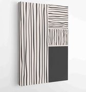 Earth tones organic shape Art design for poster, print, cover, wallpaper, Minimal and natural wall art. 3 - Moderne schilderijen – Vertical – 1873831123 - 40-30 Vertical