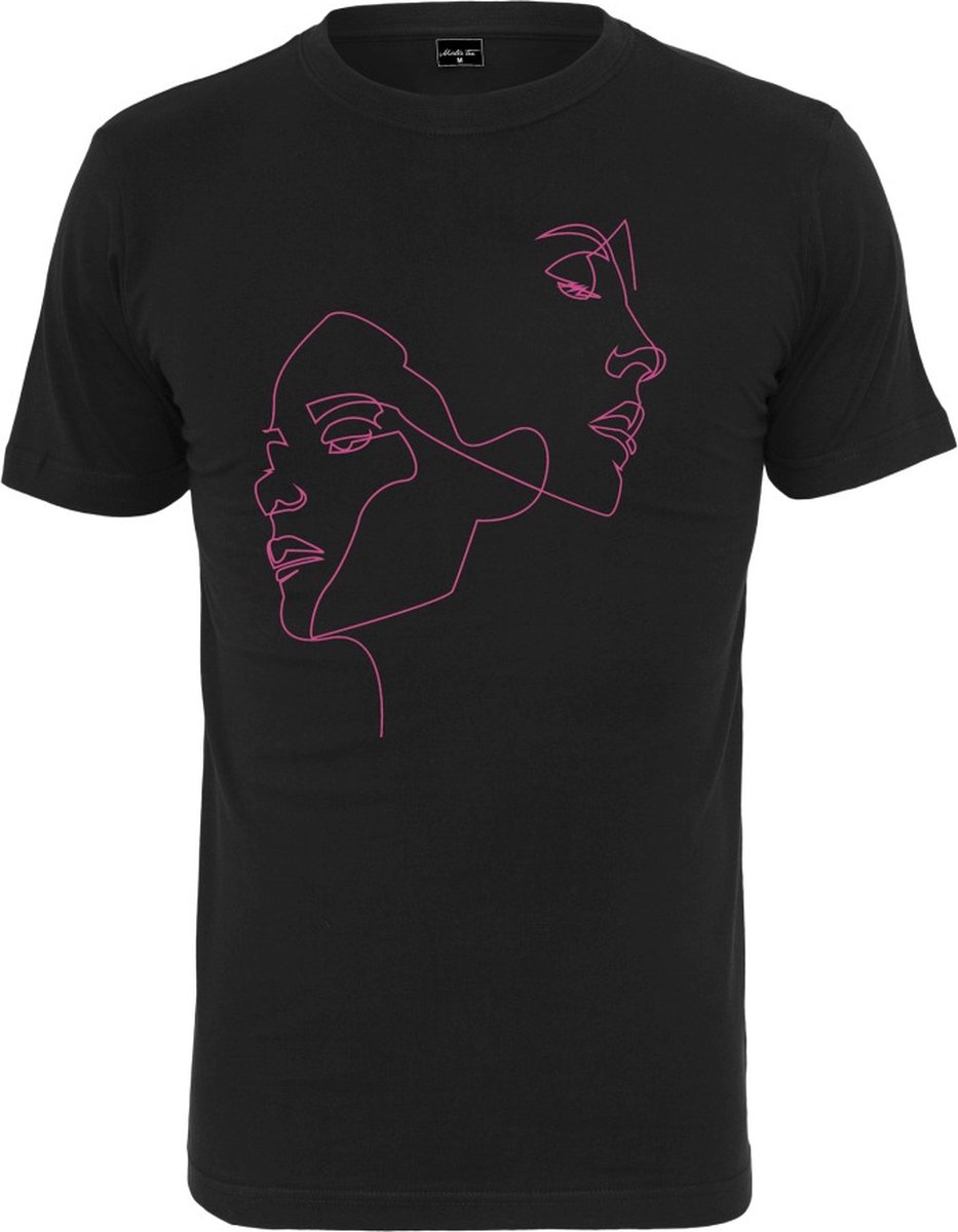 Mister Tee One Line Dames T-shirt XS Zwart