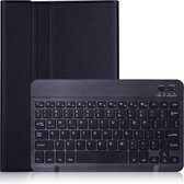 Shop4 - Samsung Galaxy Tab S7 Toetsenbord Hoes/ Samsung Galaxy Tab S8 Toetsenbord Hoes - Bluetooth Keyboard Cover Zwart