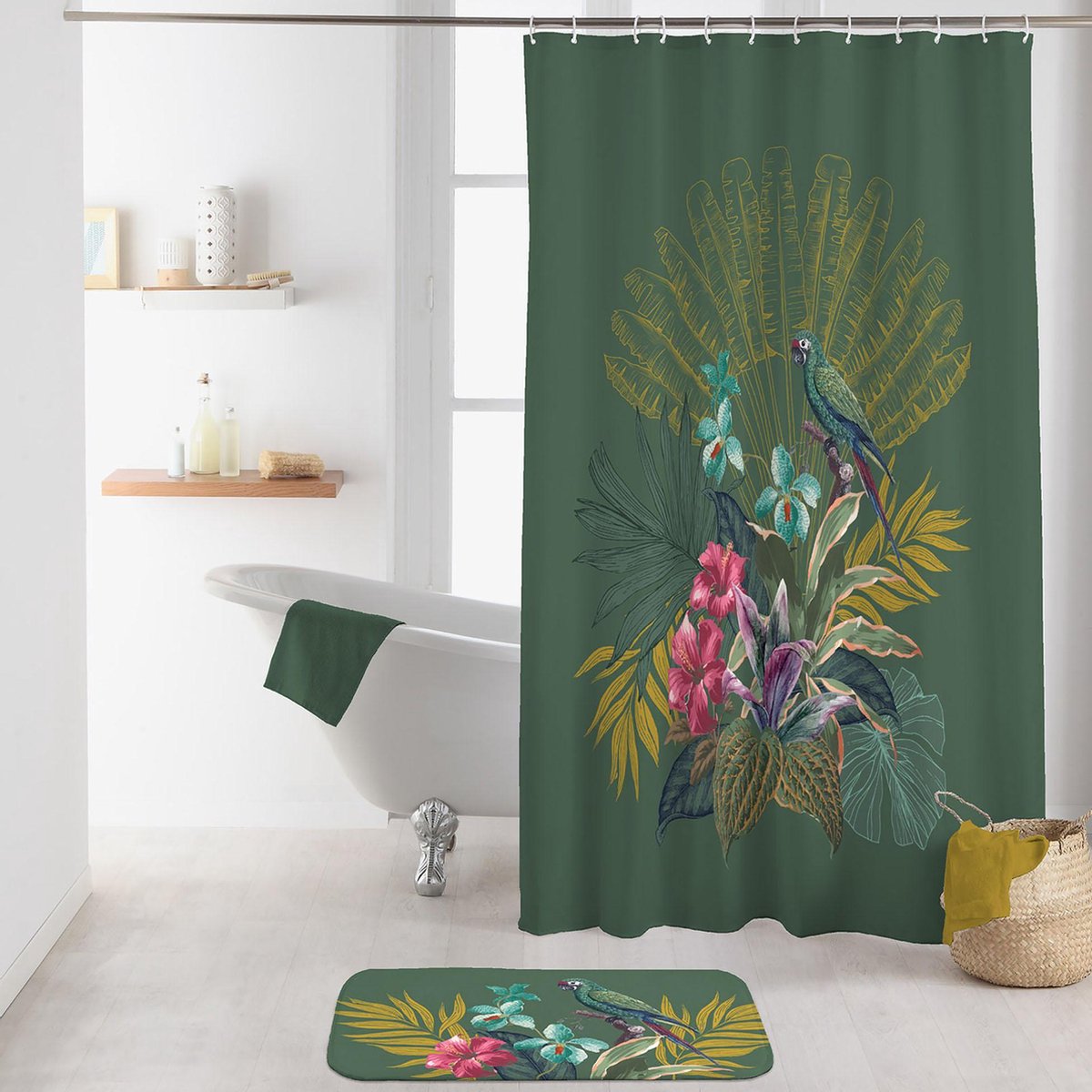 Livetti | Douchegordijn | Shower Curtain | 180x200 | Polyester | Inclusief Ringen | Equatorial