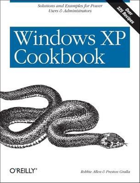 Windows XP Cookbook - cover