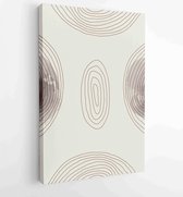 Earth tones Hand drawn organic shape art design for wall framed prints, canvas prints, poster, home decor, cover, wallpaper 2 - Moderne schilderijen – Vertical – 1888032538 - 50*40