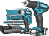 Makita CLX201SAX1 combopack 10,8V Li-ion - schroefmachine - klop boor - combiset