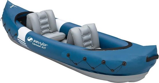 Sevylor Tahaa kayak set - Opblaasbaar - 2 persoons - Inclusief peddelset - Blauw