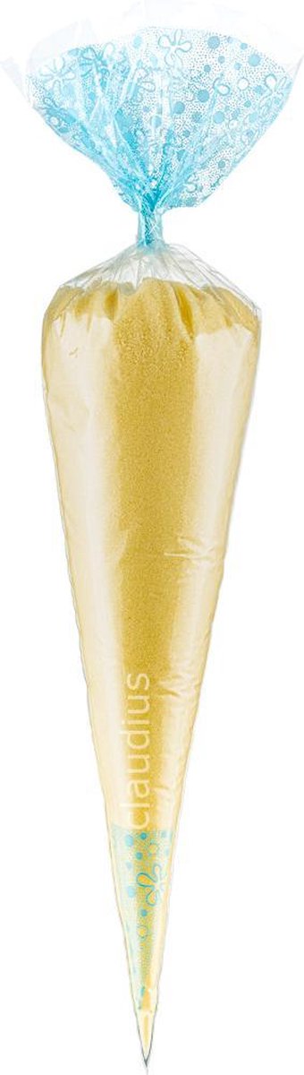 Goedkoopste Scrubzout Vanille - 500 gram in puntzak blauw - set van 6 stuks - Hydraterende Lichaamsscrub