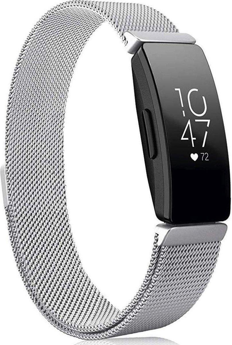 YPCd® Fitbit Inspire HR bandje - Zilver - Milanees Roestvrij Staal - Small