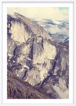 Poster Met Witte Lijst - Yosemite Berg Poster