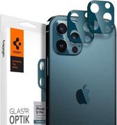 Spigen - Apple iPhone 12 Pro - Camera Lens Glass Protector - Blauw - 2 Stuks