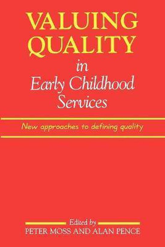 Valuing Quality in Early Childhood Services - cover