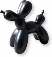 Housevitamin Doggy Style - Ballonnen hondje - Decoratief beeld - Ballon Dog - Zwart - Glanst - Glanzende ballonnenhond