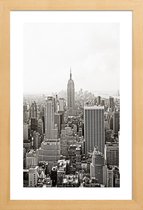 JUNIQE - Poster met houten lijst Los Angeles -13x18 /Wit & Zwart