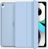 Mobiq - Hard Case Folio Hoesje geschikt voor iPad Air (2022 / 2020) - lichtblauw