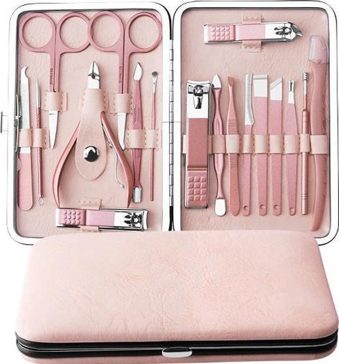 ⭐ATV PERFECTUM Luxe 18delige Manicure Set met Lederen