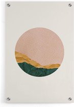 Walljar - Pink Sky - Muurdecoratie - Plexiglas schilderij