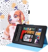 Voor Amazon Kindle Paperwhite 4/3/2/1 Animal Pattern Horizontal Flip Leather Case met Houder & Kaartsleuven & Fotolijst & Slaap / Wake-up Functie (Little Flower dog)