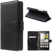 Huawei G525 Hoesje Wallet Case Zwart