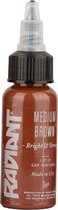 Radiant Colors - tattoo inkt - Medium Brown - 30ml [1oz]