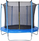 Trampoline - Inclusief Veiligheidsnet - Blauw - Rond - 240 CM