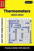 Thermometers puzzle book for Adults