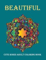 cute Beautiful Roses Adult Coloring Book