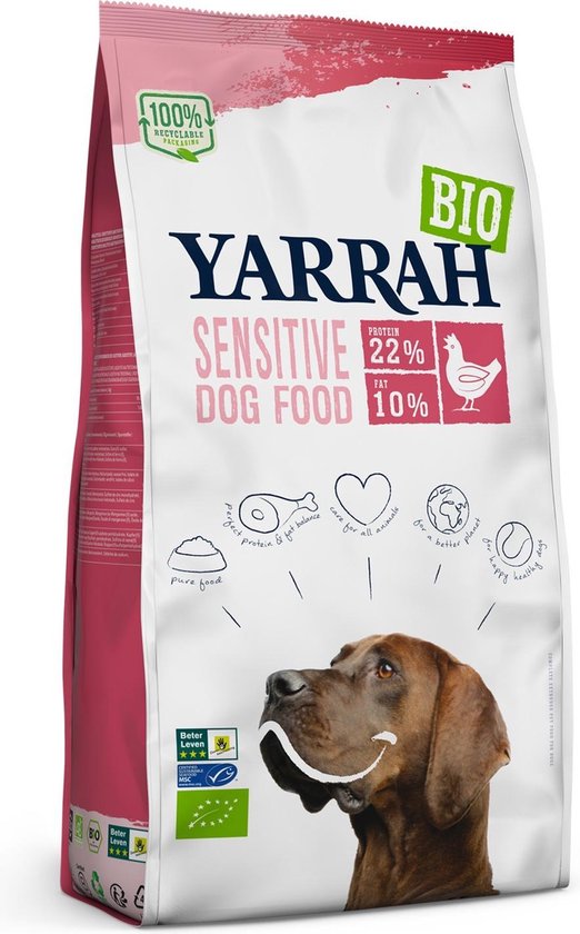 Yarrah dog biologische brokken sensitive kip (2 KG)
