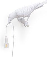 Seletti - lampe oiseau # 3-lampe en résine blanche cm.