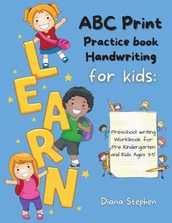 ABC Print Handwriting Practice Book for kids - cover