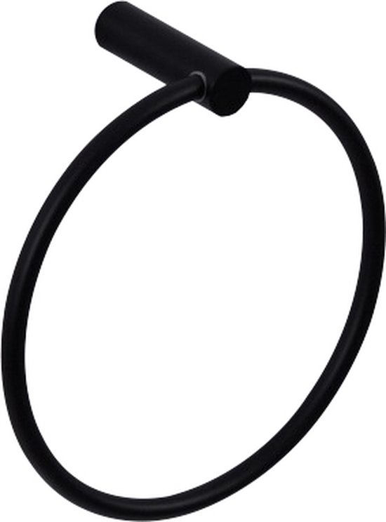 Wiesbaden Ida Handdoekring - Mat Zwart