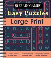 Brain Games Large Print- Brain Games - Easy Puzzles - Large Print