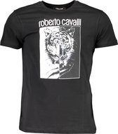 Roberto Cavalli T-shirt Zwart XL Heren