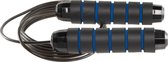 Sport Springtouw antislip handvat met kogellagers (zwart-blauw) 300 cm - 170gr
