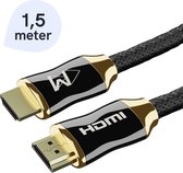 HDMI Kabel 1.5 Meter 2.0 Ultra HD 4K High Speed Gold Plated - High Speed Cable - 4K (60 Hz) - TV - DVD - Laptop - Tablet - PC - Beeldscherm - Beamer - Wilsem ®