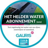 Gauris - Het Helder Water abonnement - bevat 3 testen voor zwembad, zwemvijver of vijver voor analyse van het water in ons laboratorium.