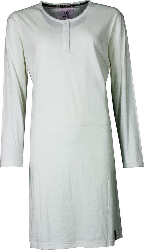 Irresistible Dames Nachthemd - Katoen - Gebroken wit - Maat XL