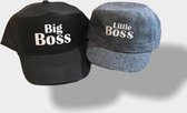 Set pet voor papa en zoon Big Boss Little Boss