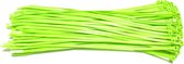 Kabelbinders 4,8 x 300 mm neon groen zak 100 stuks