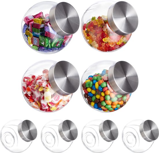 Gefeliciteerd - Glazen Snoeppot | Online Shop